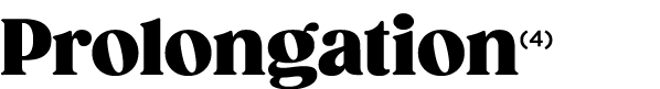 Prolongation(4)