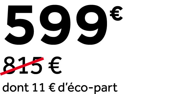 599￼ ￼815 € dont 11 € d’ co part