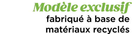 Mod le exclusif fabriqu   base de mat riaux recycl s